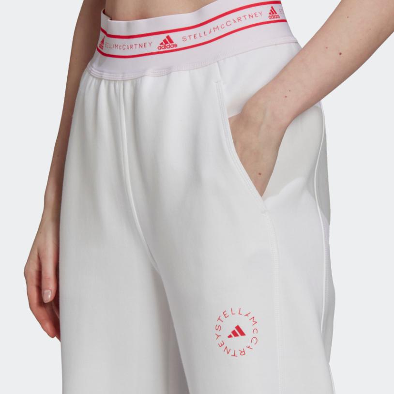 Adidas X Stella McCartney Kolaborace Stussy Série kostek Duhové kostky Potisk písmen Tričko s dlouhým rukávem Dámské topy Bílá H53721