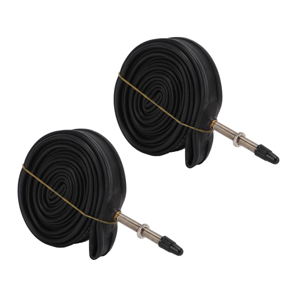 2 Pack 700x23C Bike Inner Tube 700c   Valve Butyl Rubber Bike Tube with 2 Tire Levers