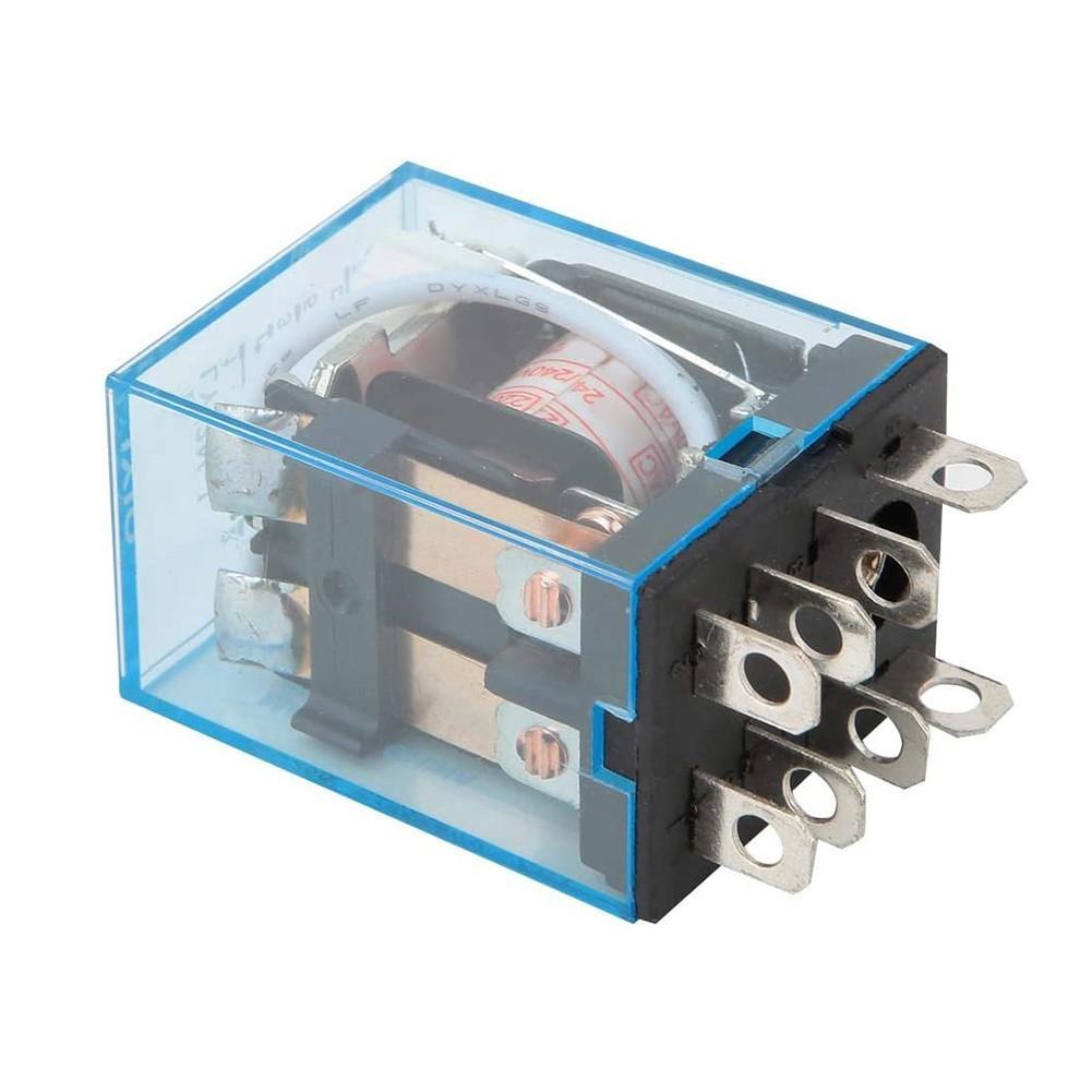 Releu 12V DC 8 Pini și Bază Soclu Inclus 10A DPDT LY2NJ HH62P-L JQX-13F