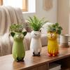 Handmade Whimsical Cat Vases Aesthetic Cat Flower Holder Cat Bud Vase Home Desktop Decor