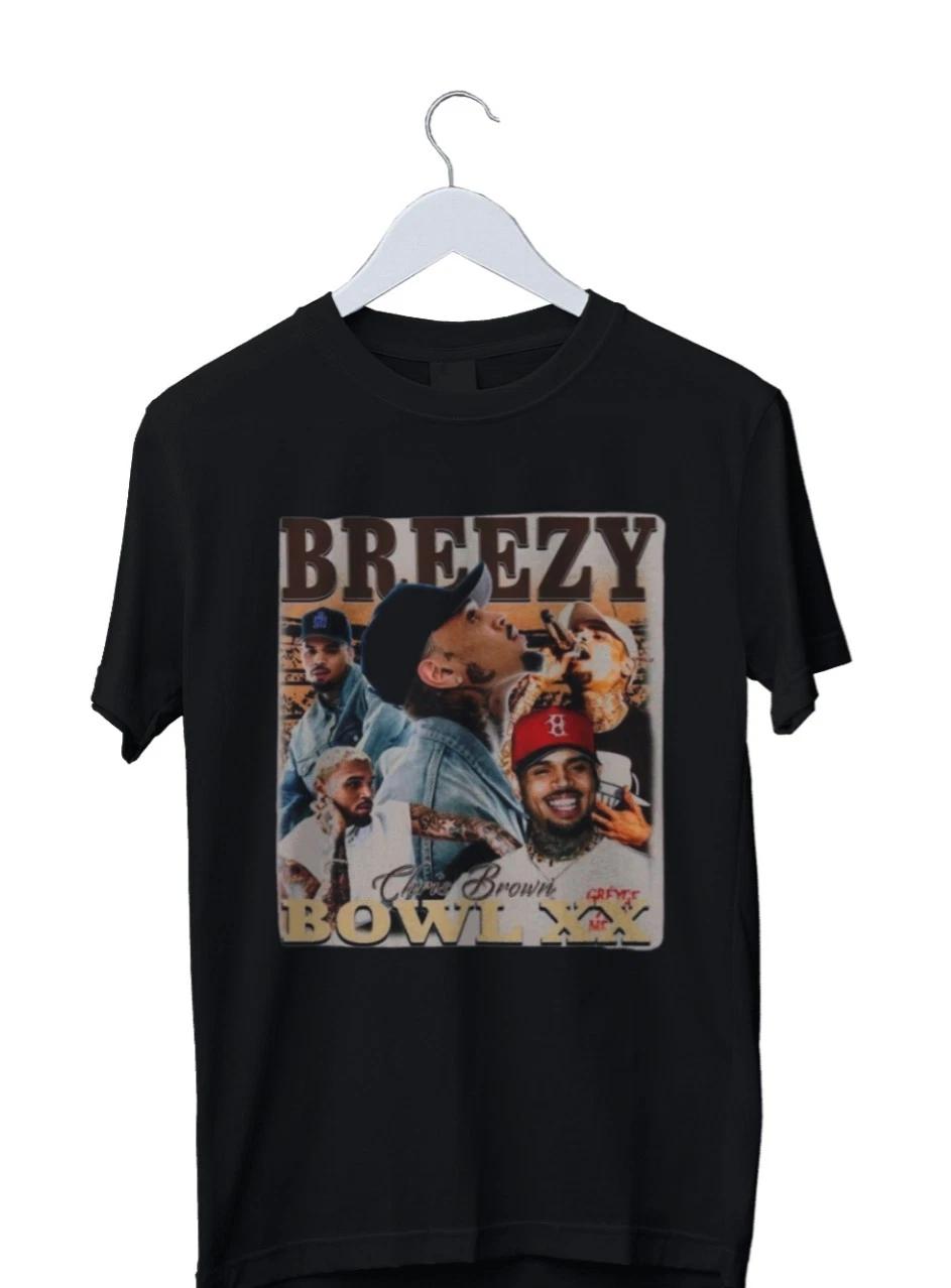 Unisex Adult Casual Graphic Chris Brown Breezy Bowl xx Graphic Prin... L
