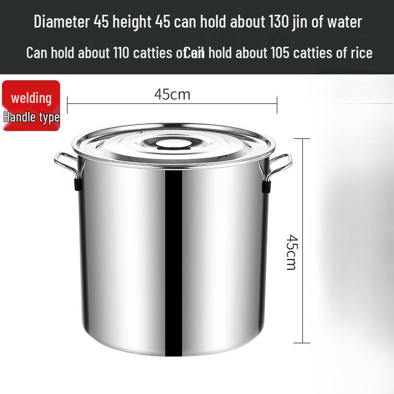 Wuhe Thickened 304 Stainless Steel Round Pot with Lid