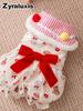 Women's Duck Down Puffer Coat with Warm Sherpa Lining and Hood for Dogs Cats Winter