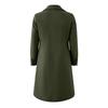 Men's Solid Color Splicing Button Pocket Work Jacket Men's Casual Long Coat