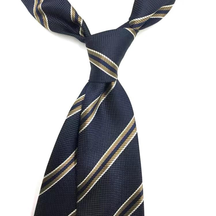Men'S Retro Tie Dark Red Pattern British 8Cm High-End Formal Dress Casual, Professional Business Striped Wedding Tide