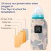 1 Set Baby Bottle Warmer Smart Constant Temperature 3-level Adjustable Infant Toddler Car Milk Bottle Heat Keeping Slipcover for Gift