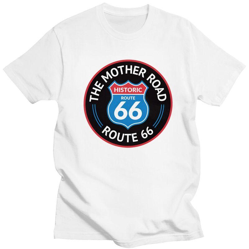 Custom Mens The Mother Road Toute 66 T Shirt Short Sleeves Cotton Tshirt Tshirt Casual Tee Loose Fit Clothing
