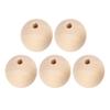 5 Bag Wood Beads Round Necklace HandMade Accessories 22mm/25mm/30mm