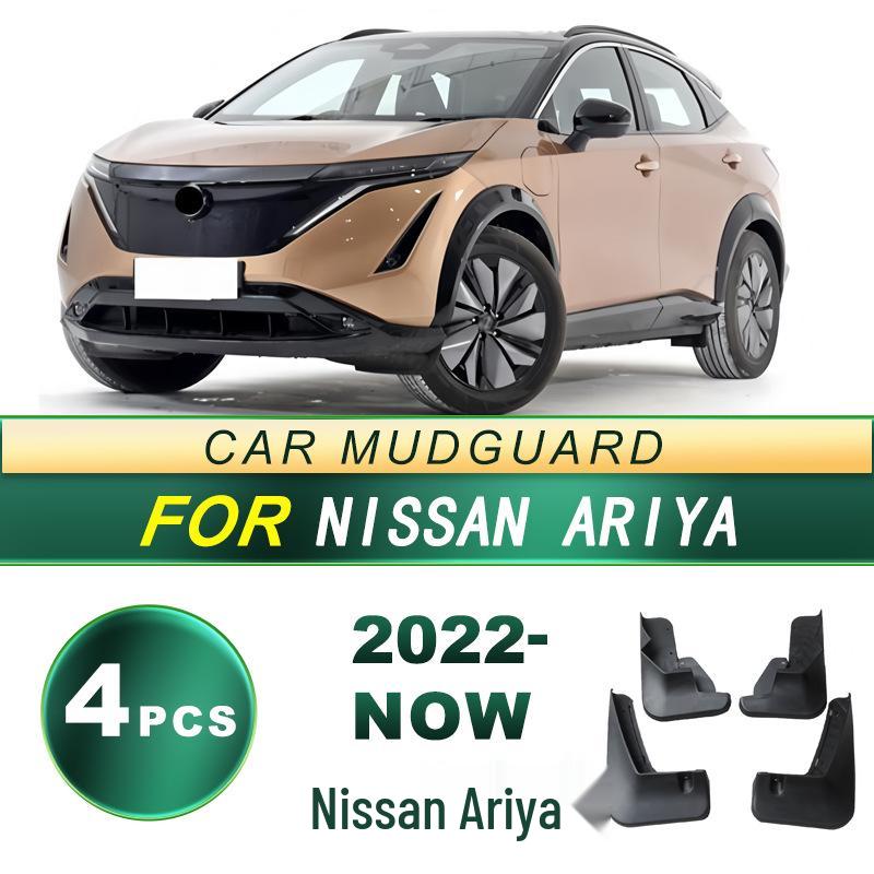 Compatible Mud Flaps for 2022+ Nissan Ariya - Soft Rubber Tire Guards for Customization