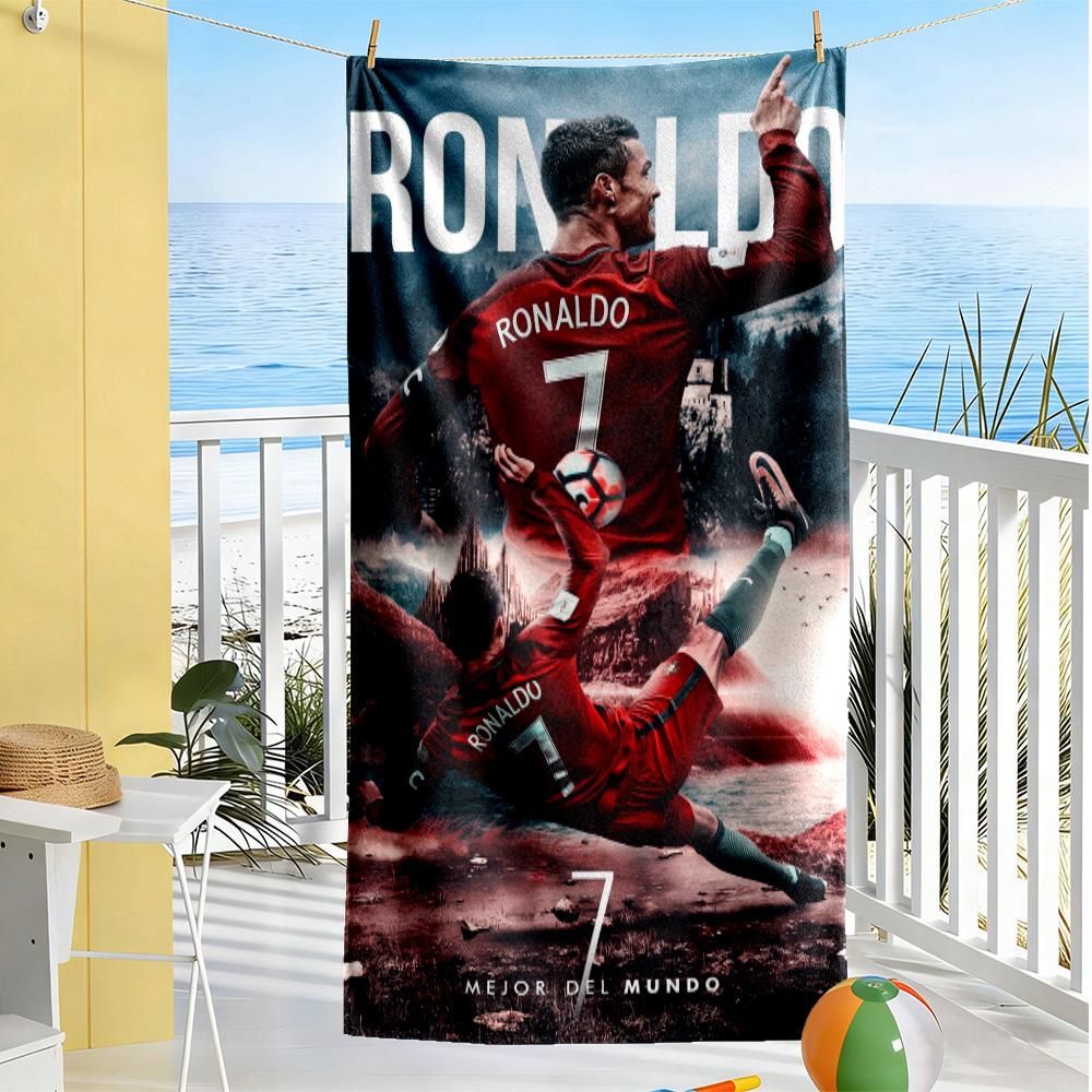 Ronaldo Juventus Celebration Beach Towel Super Soft Microfiber Quickdry Fabric Comfortable Lightweight Perfect for Traveling Yoga Camping and Swimming