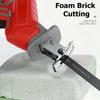 New Cordless Reciprocating Saw Handsaw Saber Saw 88V Multifunction Saw for Metal Wood Pipe Cutting Saw with 4 Blades Kit 2 Battery