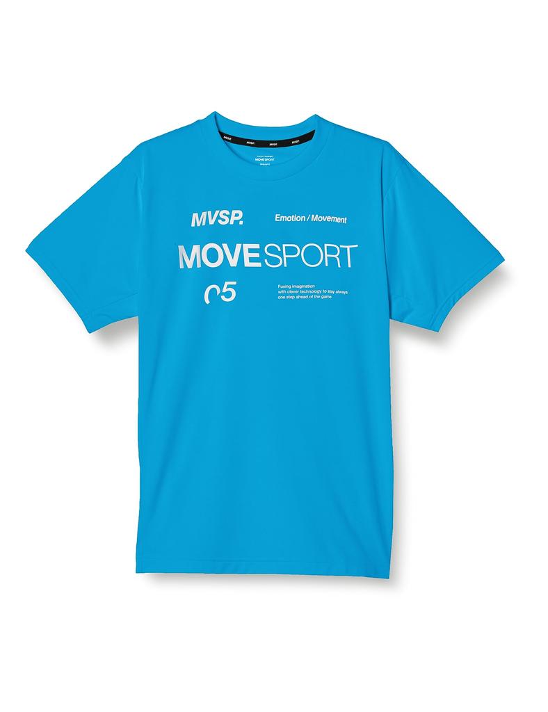 Move Sports Coolist by Move Round Short Size SA Size L T-Shirt Descente, Sport, Sweat-Wicking, Quick-Drying, Heat-Dissipating, Cooling, Neck, Sleeve,
