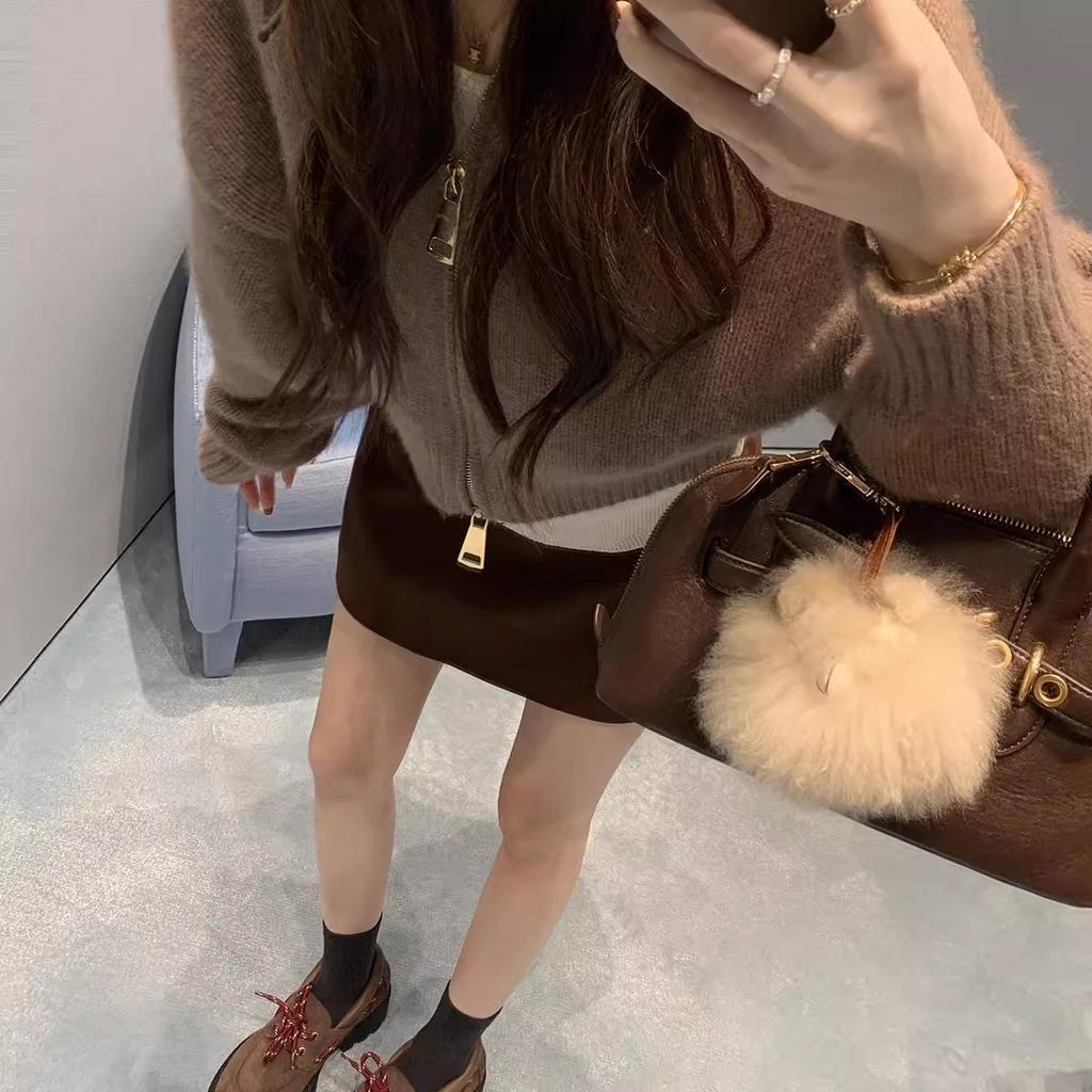 Cowhide Version~ Lace-up Thick Heel Thick-soled Derby Single Shoes To Increase the Height of Small Leather Shoes for Women