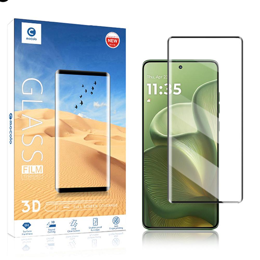 MOCOLO Screen Protector For Motorola Edge 60 5G/60 Pro 5G/60 Fusion 5G/60s 5G/50 5G/50 Pro 5G ,3D Curved Tempered Glass Film