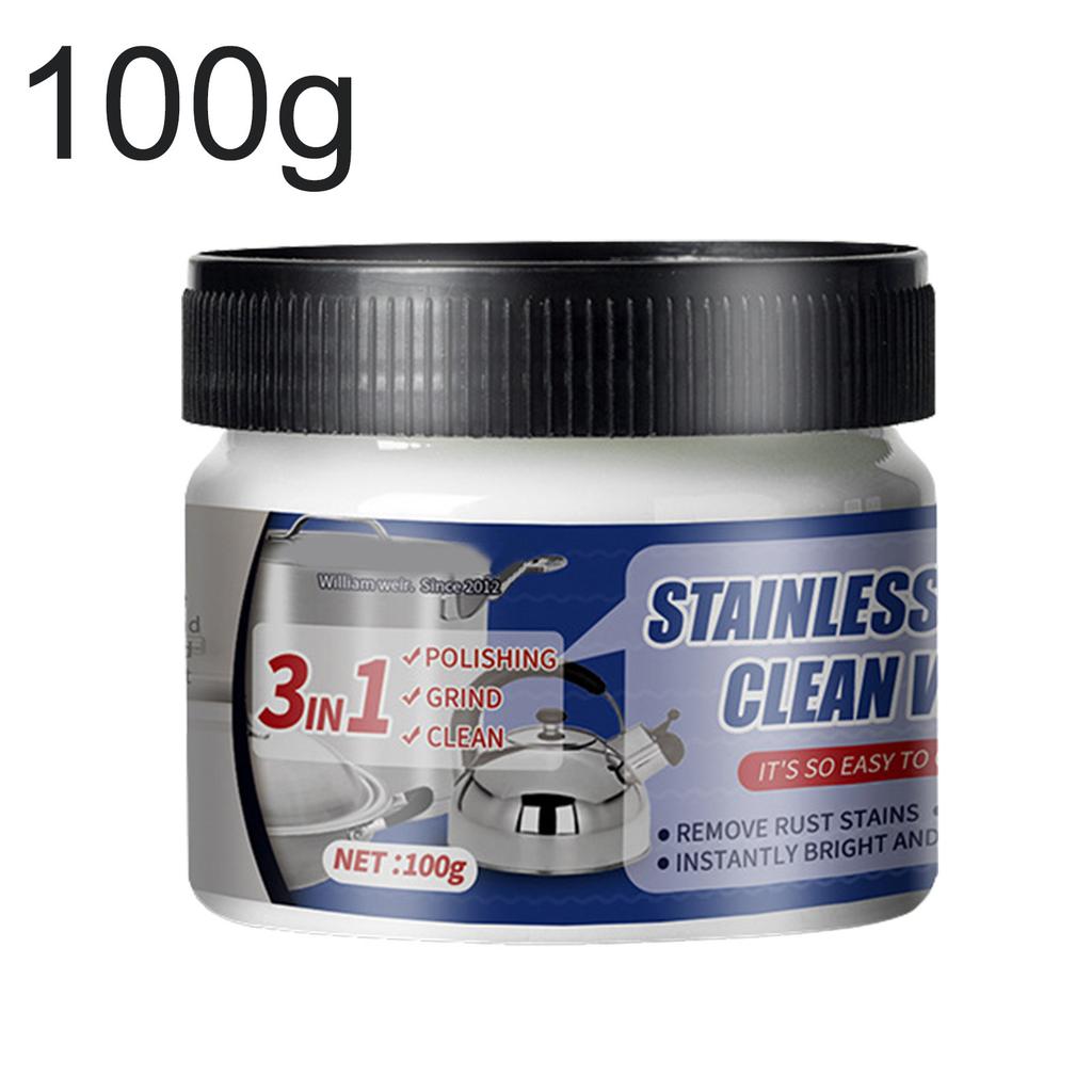 100g Metal Polish Paste Stainless Steel Cleaner For Appliances Stainless Steel Scratches Remover Polishing Cream