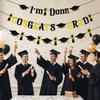 Glitter Decor Graduation Party Banner Reusable Graduation Hanging Banner  Party Supplies