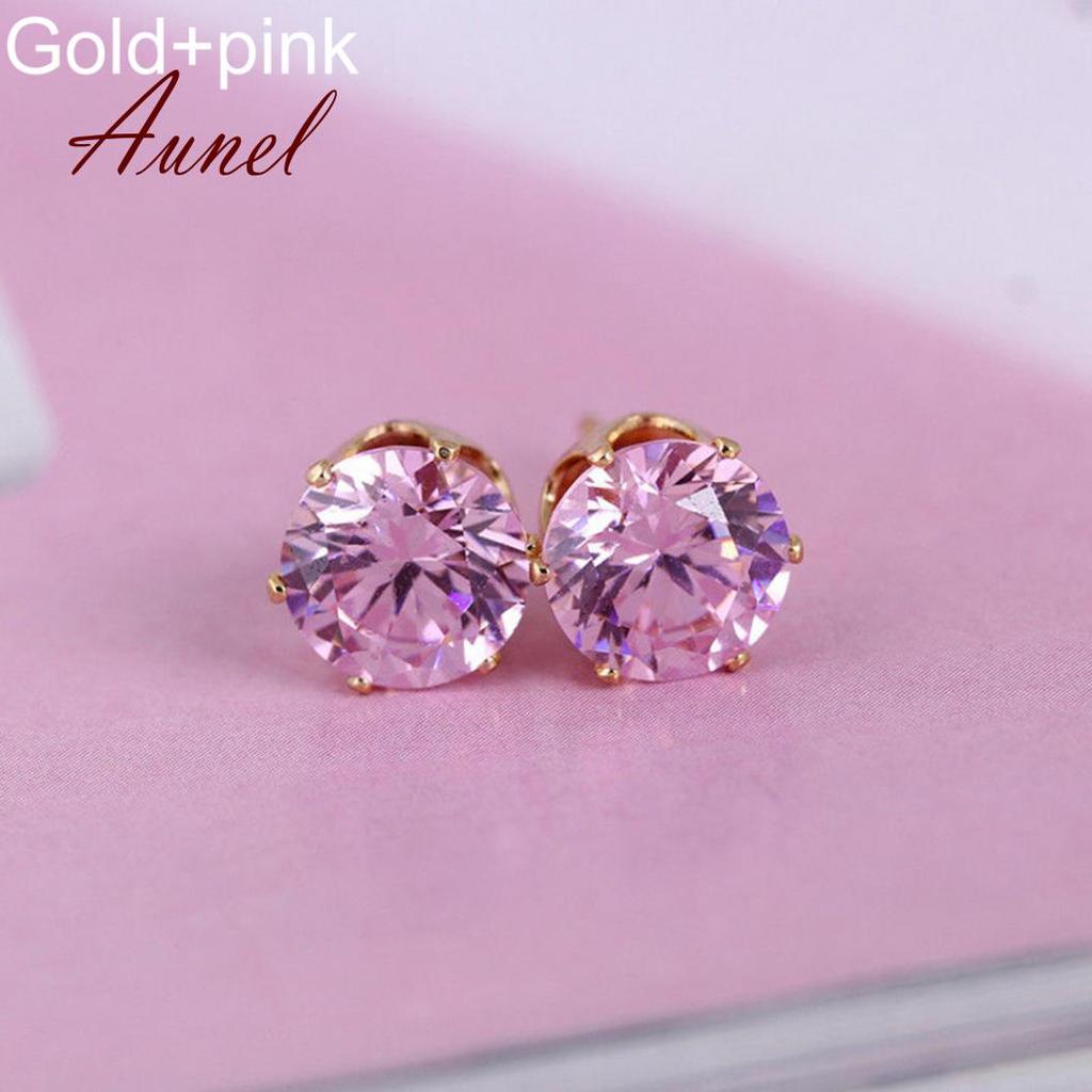 Smart Cubic Zirconia  Ear Stud Earrings Wedding Gift