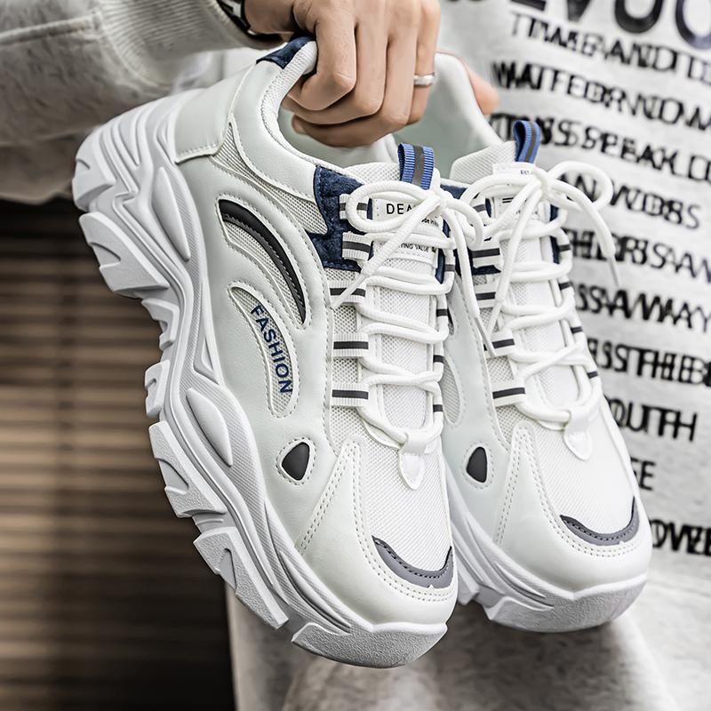 Pantofi noi pentru bărbați mărime mare la modă pantofi sport cu talpă groasă pantofi sport casual pentru bărbați pantofi tip mocasin cu plasă respirabilă pentru bărbați hombre