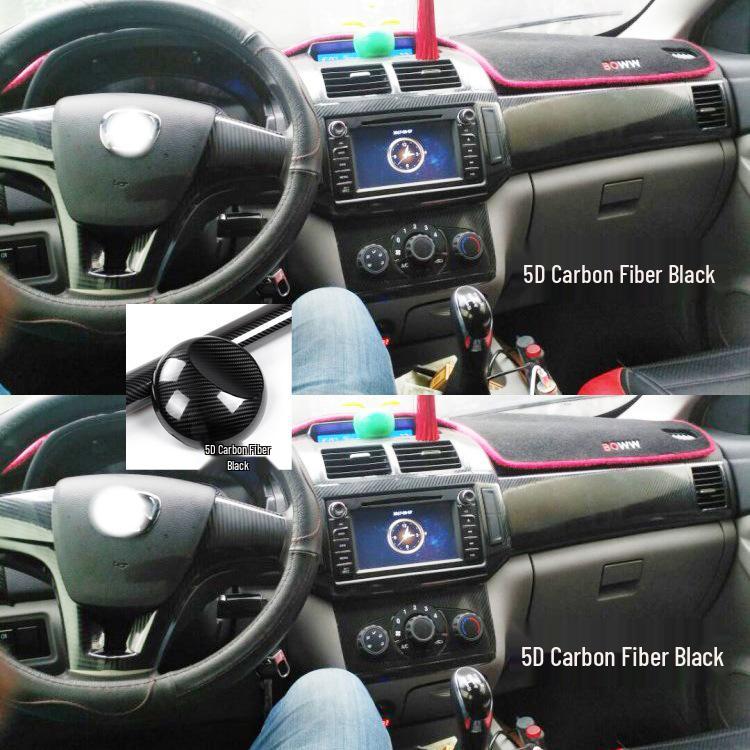 Weiwang M20/M30 Interior Carbon Fiber Stickers: Console, Gear, and Window Protection