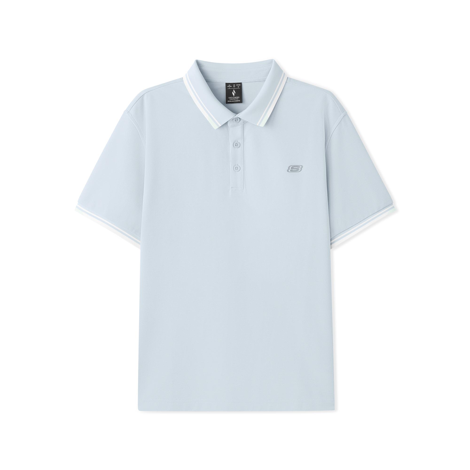Skechers Skin-Friendly Soft Elastic Breathable Polo Shirt Men tops L126M009-01DS M