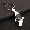Heart-shaped Compass Keychain Alloy Mini Bag Charm Outdoor Adventure Gear Camping Backpack Gift for Hikers