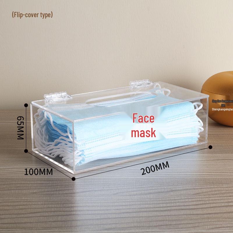 Punch-Free Wall-Mounted Acrylic Storage Box for Hats, Shoes, Gloves, and Masks