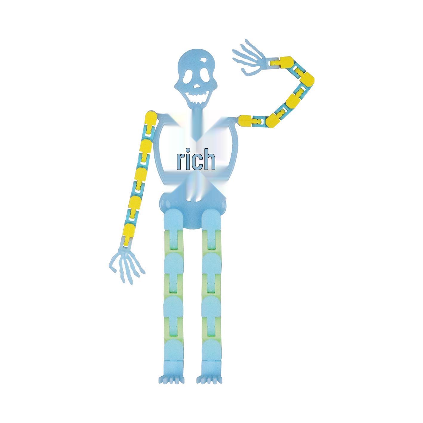 

Светящийся в темноте держатель для мобильного телефона в виде скелета - Хэллоуинская новинка