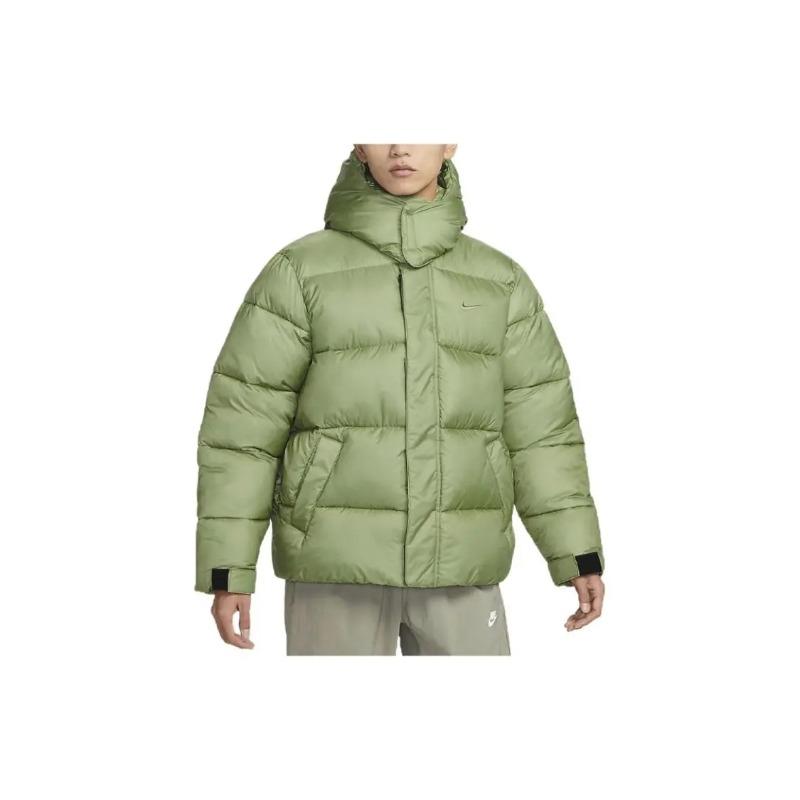 Nike Sportbekleidung und Lifestyle Serie Markenlogo Gesticktes Logo Kapuzen-Pufferjacke Baumwolljacke DQ4921-334 Herrengrößen