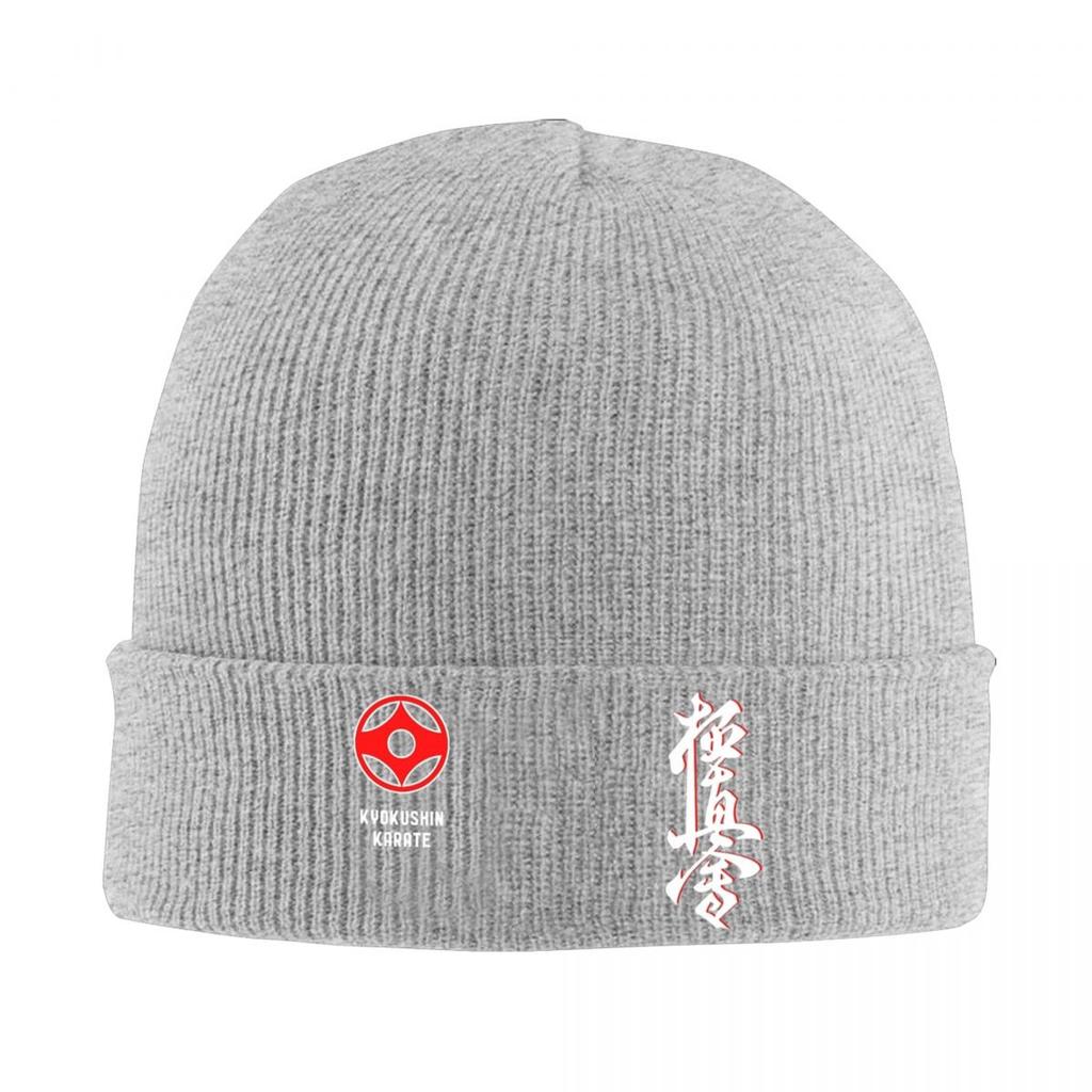 Kyokushin Karate Hat Autumn Winter Beanie Street Kanji Taijutsu Cap Unisex Knitted Hat