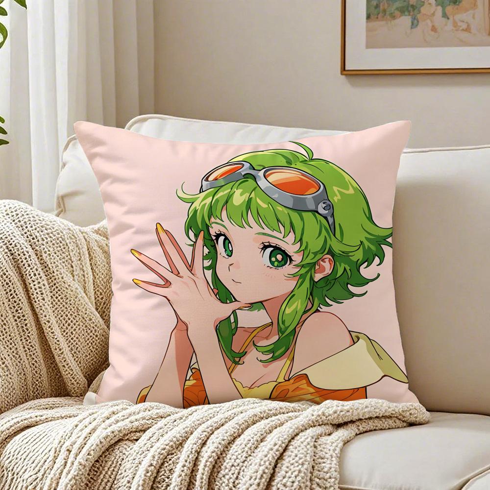 G-Gumi Megpoid Cushion Cover Pillowcase Anti-Dustmite Living Room Sofa Decor Cushion Room