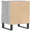 Nightstand Gray Sonoma 40 x 35 x 50 cm Engineered Wood