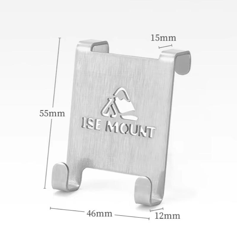 Outdoor Gas Tank Hooks - Thickened Stainless Steel Hanging Clips for Camping Table Fuel Canisters, Heavy Duty Mounting Hardware