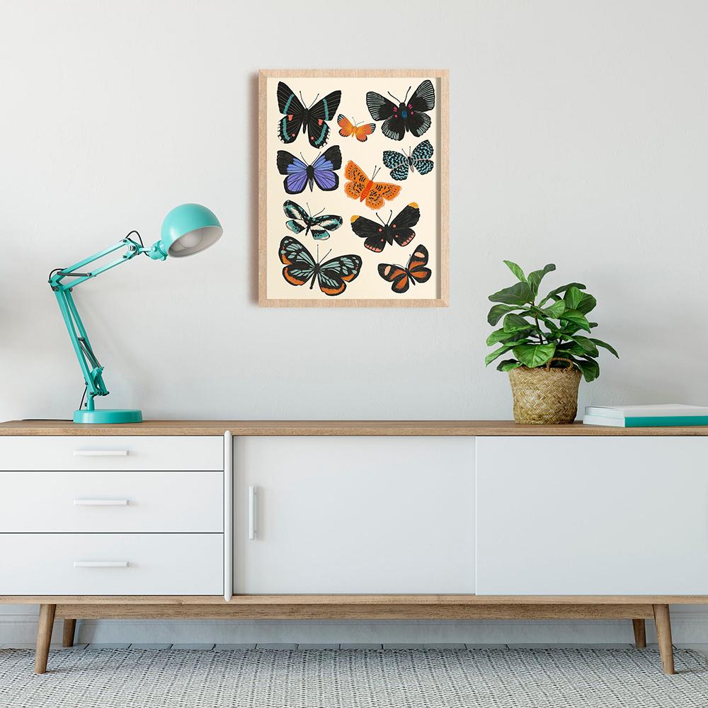 Do it for Your Future Print Positive Words Quotes Wall Art Colorful Butterfly Bug Poster Nature Home Office Decor Friend Gifts