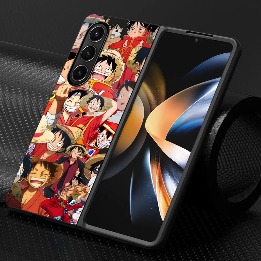 Pouzdro pro Samsung Galaxy ZFold7 ZFold4 ZFold5 Z Fold 7 6 5 4 3 ZFold3 ZFold6 Pevný kryt na telefon Jednodílný Luffy Ďábelský plod