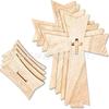 Neue Holzkreuz-Holzschnitzel, Bastelarbeiten, kreative Feiertagsdekoration, Halloween-Atmosphärendekoration, Holzschnitzel
