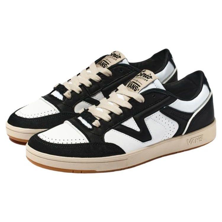 Vans Lowland CC Comfortable Lace-Up Durable Low-Top Skate Shoes Unisex Sneakers Black White VN0A5KYFBZW1