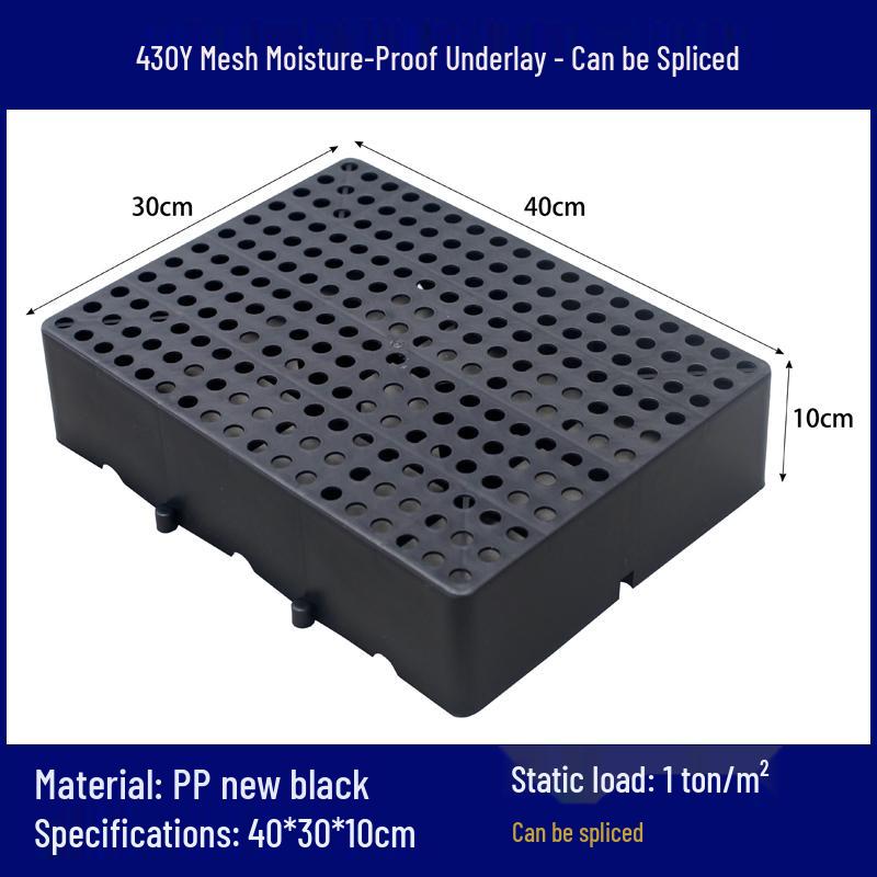 Moisture-Proof Interlocking Plastic Pallet Tray for Warehouse Storage