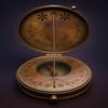 Brass Embossed Penny 1930 Sundial Rope Compass Gift For Home 7.62 cm