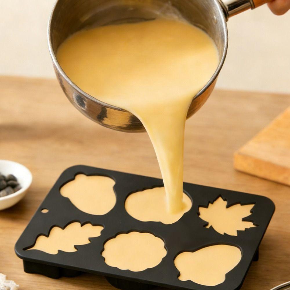 Kreative DIY Schokoladen-Dessertform 6-Kammer Backform Kuchenform Neue Kuchenform Backwarenherstellung