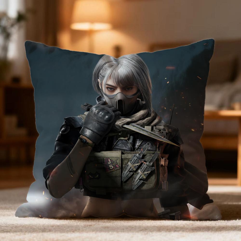 Fashion DDelta Forceer Cushion Cover Soft Washable Pillow Case Multi-Scene for Couch Bed Travel Office Use