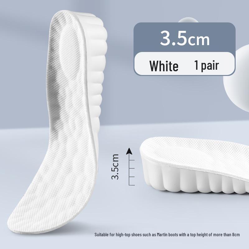 Boost Height Insoles: Sweat-Absorbent, Odor-Resistant Inserts for Men & Women, Perfect for Martin Boots & Sports Shoes