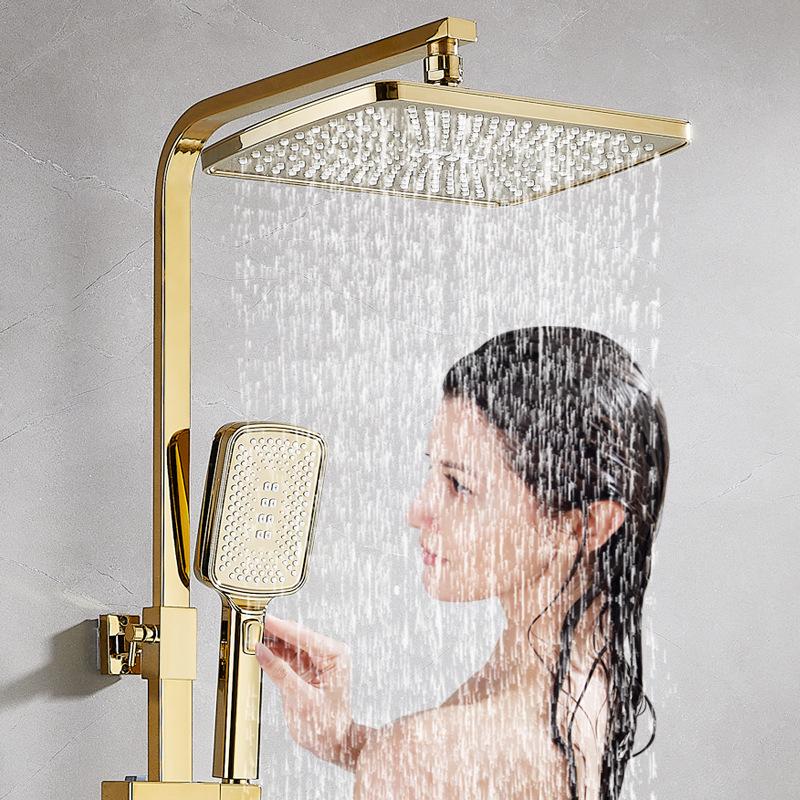 Thermostatic Shower Set with One-Touch Temp Lock & Boost Shower Head