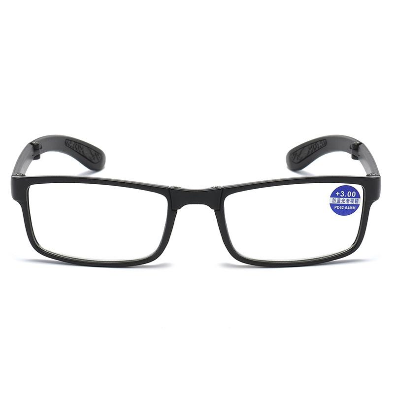 Quality Foldable Reading Glasses Portable Hyperopia Glasses HD Black Hyperopia Glasses with Glasses Case +10 To +40