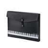 Piano Musical Note Pattern Leather-look Sheet Music Case, A4 Document Case, Document Holder.