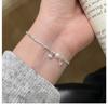 925 Silver Plated Pearl Shell Bracelet for Women Exquisite Summer Ocean Starfish Bohemian Style Adjustable Bracelet Jewelry Gift