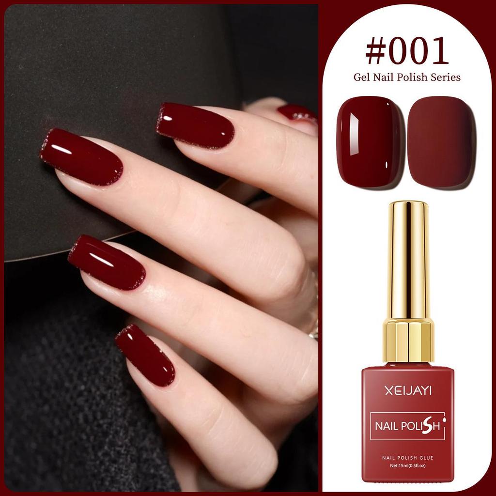 XEIJAYI 15ml Solid Color Nail Gel - 72 Color Options for Nail Art Salons