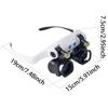 Multi-Magnification Tool with LED & Interchangeable Lens High-Definition Magnifying Glass Head-Mounted Magnifier For Close Work