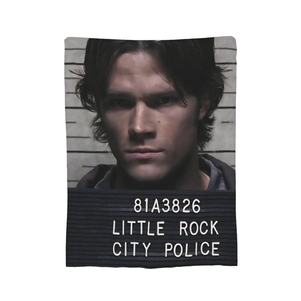 Supernatural Sam Winchester Blanket Fleece Spring/Autumn   Multifunction Soft Throw Blankets for Bed Couch Bedding Throws