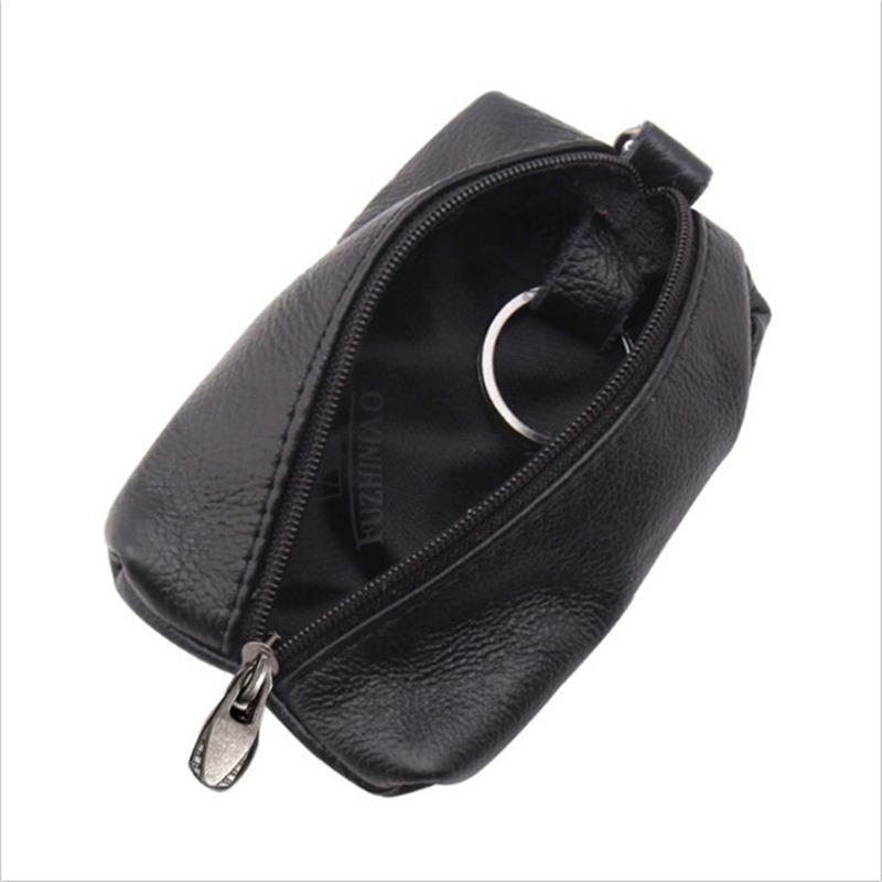 Key Holder Car Key Wallets Men Key Organizer Housekeeper Zipper Key Case Bag Pouch Solid Color