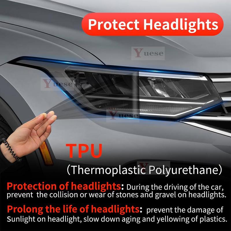 For BYD Sealion 7 EV 2024 2025 2 Pcs Car Headlight Protective Film Transparent Smoked Black TPU Sticker